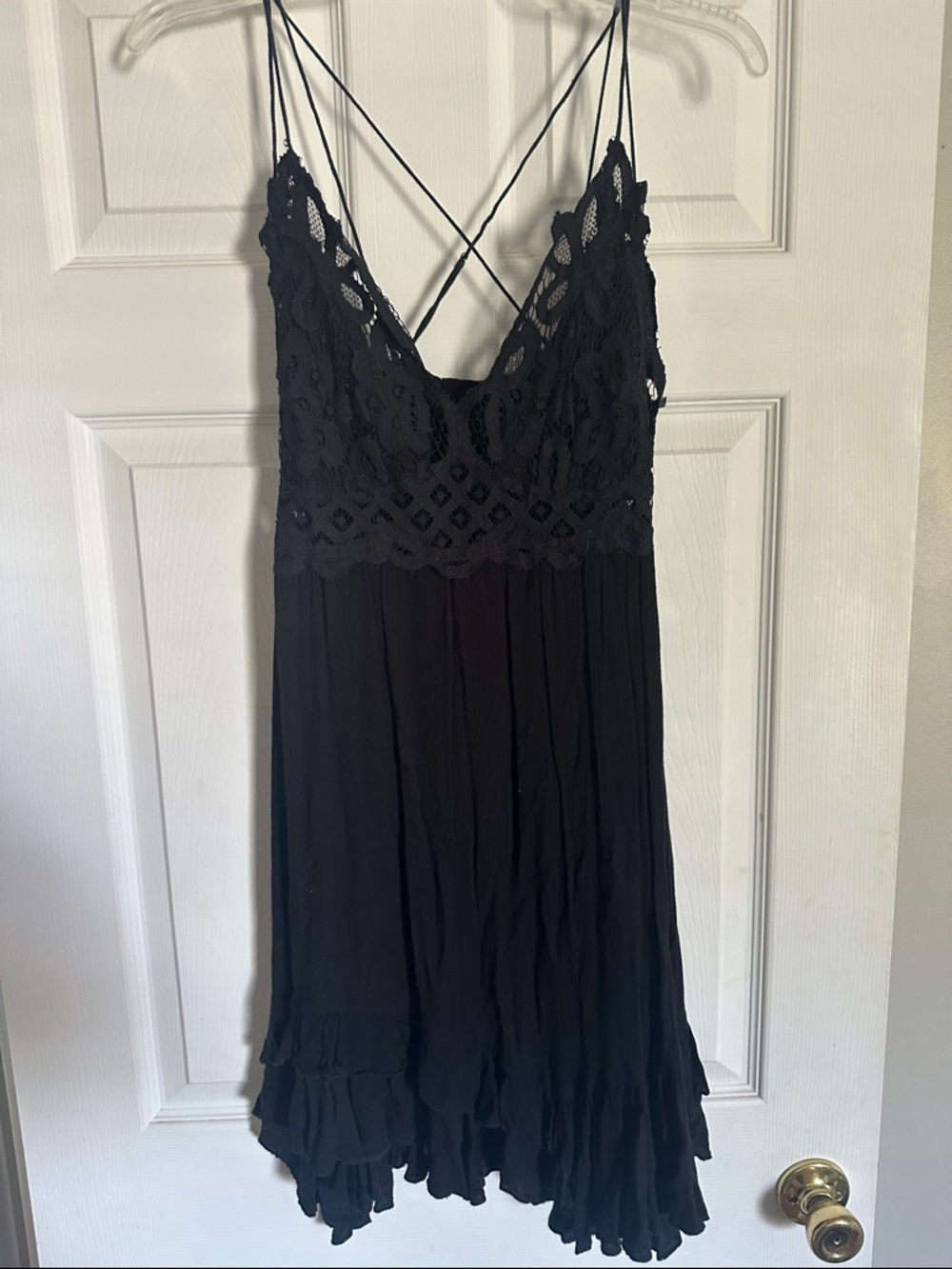 Free People Black Bralette Dress